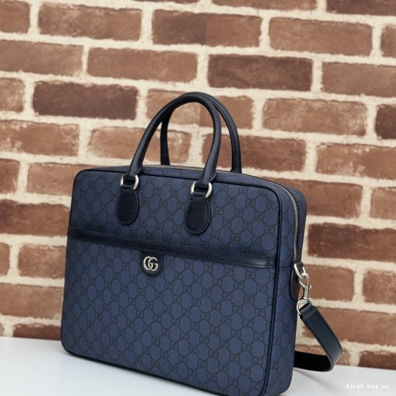 First bag ru GUCCI OPHIDIA BRIEFCASE GG MEDIUM 0815